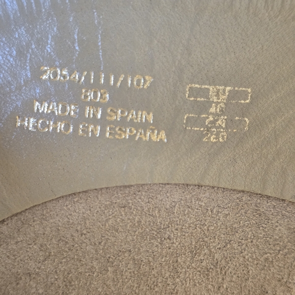 Zara Western Tall Suede Leather Knee-High Women's Cowboy Boots Tan 40 EU/ 9 US - Picture 10 of 15